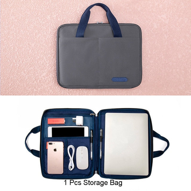 Multi-functional A4 Document Bags Filing Pouch Portable Waterproof Oxford Cloth Organized Tote For Notebooks Pens Computer Stuff