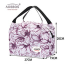 Aosbos Fashion Portable Insulated Canvas Lunch Bag 2020 Thermal Food Picnic Lunch Bags for Women Kids Men Cooler Lunch Box Bag