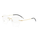 Ultralight Titanium Alloy Rimless Men Glasses Frame Square Eyeglasses Myopia Prescription Frames For Women Optical Eye Glass