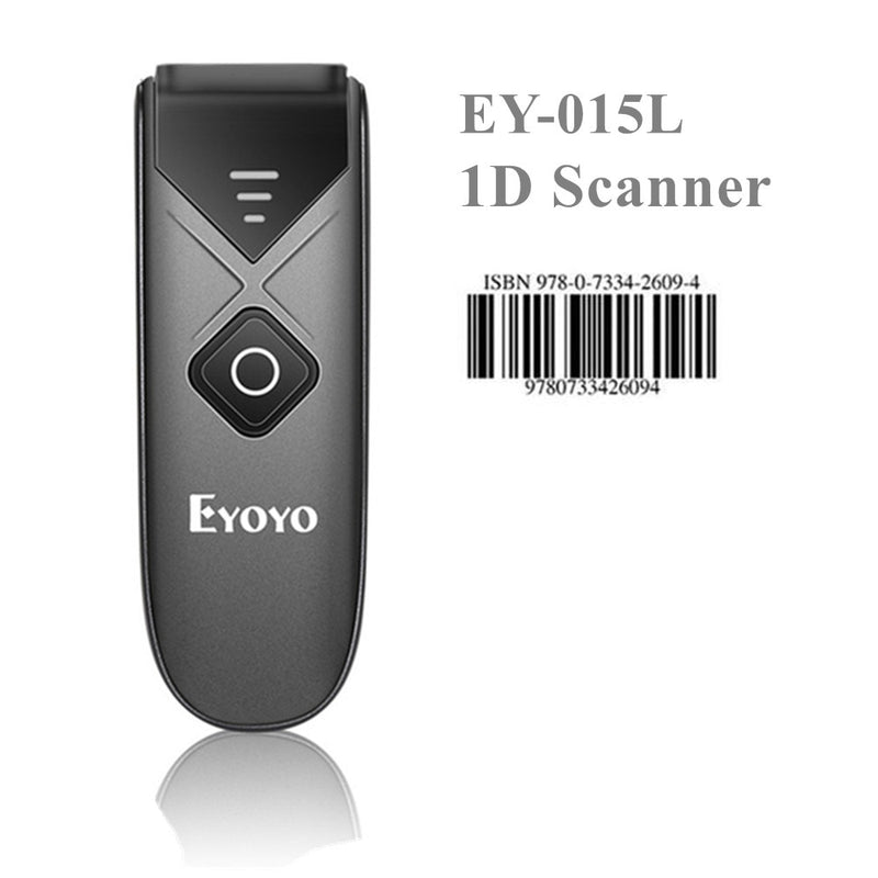 Eyoyo EY-015 Mini Barcode Scanner USB Wired Bluetooth Wireless 1D 2D QR PDF417 Bar Code for IPad IPhone Android Tablets PC