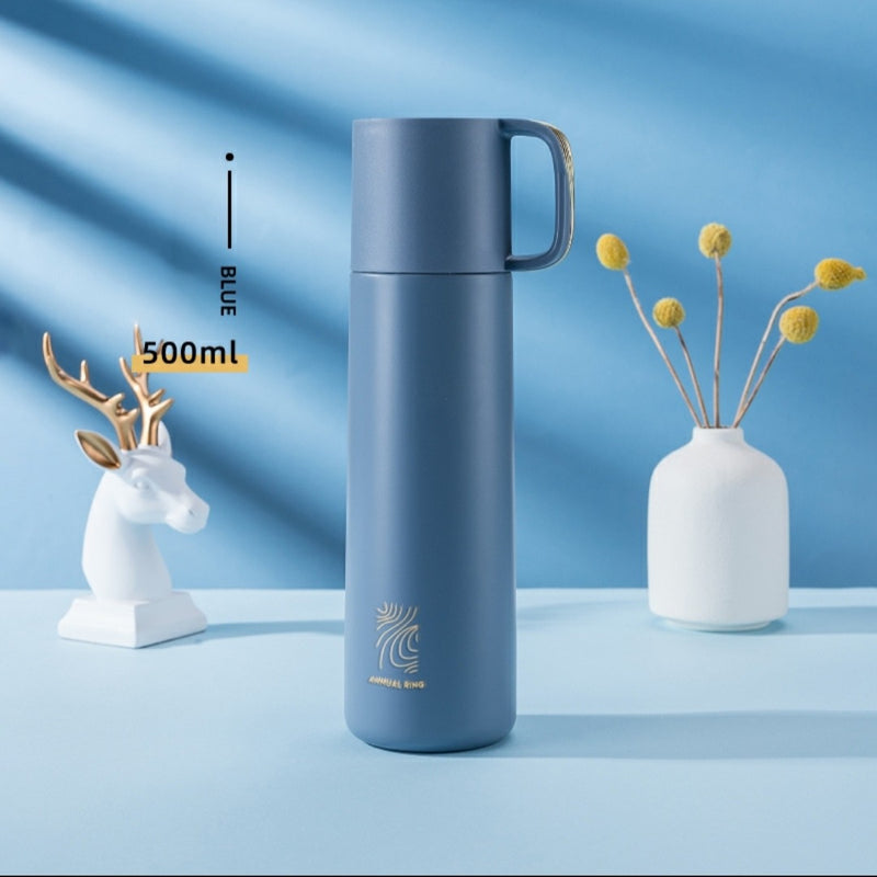 500ml Luxury Thermos Hot Water Bottle Simple Design Vacuum Flask 304 Stainless Steel Tumbler With Lid Cup Travel Coffee Mug