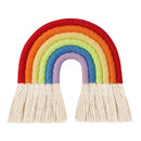 Nodic Style 8 Lines Hand-woven Rainbow Macrame Tapestry Baby Boys Baby Girls KIds Room Decor Wall hanging Decor Toys Home Decor