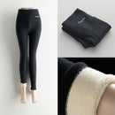 GCAROL Women Thick Fleece Legging High Waist Letters Legging Pants Stretch Winter Seamless Fitness Can Be Worn Below Zero