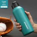 New Stainless Steel Water Bottle With Straw Direct Drinking 2 Lids Vacuum Flasks Insulated Travel Portable Thermal Climb Thermos