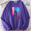 2022 Demon Slayer Japan Anime Men Hoody Autumn New Fashion Sweatshirt Harajuku Fleece Pullovers Personality Crewneck Men Hoodies