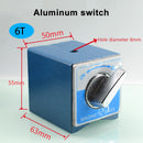 Interruptor Base de mesa magnética 6T 8T 10T 12T V Tipo de potencia Base magnética Indicador de dial Soporte Base Imán Asiento Mesa Corte de cable