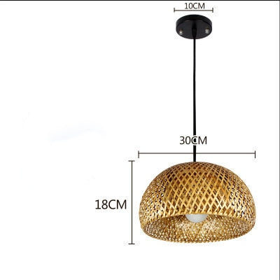 Nueva lámpara colgante de estilo chino, accesorio de luz de bambú para decoración de comedor, Loft, restaurante, suspensión, luminaria, lámpara colgante