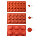 Molde de esfera de Chocolate, molde de media bola, forma de hemisferio, pastel de Chocolate de silicona, Mousse, postre, repostería, utensilios para hornear