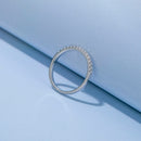 GEM'S BALLET 585 14K 10K 18K Oro 925 Joyería de plata Moissanite Diamond Compromiso Aniversario Anillo de banda para mujer Boda