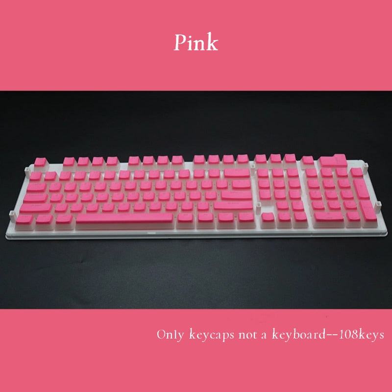 PBT OEM Profile Transaprent Pudding Keycaps Teclado mecánico retroiluminado 108 teclas de doble color Gaming Mechanical Keycap Universal