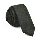 VOBOOM Tie for Men Wool Blend Herringbone Necktie 8cm Wedding Party 06