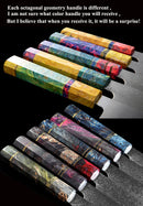 XITUO Damascus Chef Knife 8" Inch Japanese Kitchen Knife Sharp Gyuto Slice Cleaver Santoku Stable Solid Wood Handle Cooking Tool