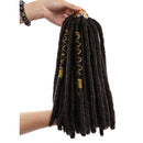 Crochet Hair Dreadlocks Faux Locs Braiding Hair Extensions Synthetic Decorative Braids Pre Stretched 12Inch  for Women Black