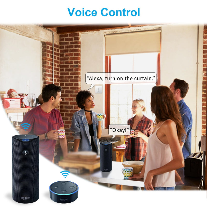 Tuya Smart Life ZigBee 3,0 interruptor de persianas de cortina y mando a distancia para persiana enrollable Google Home Alexa Control de voz automatización MQTT