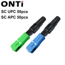 ONTi FTTH Conector rápido de fibra óptica integrado SC APC Adaptador de fibra óptica monomodo SC UPC Conexión en frío Montaje rápido en campo