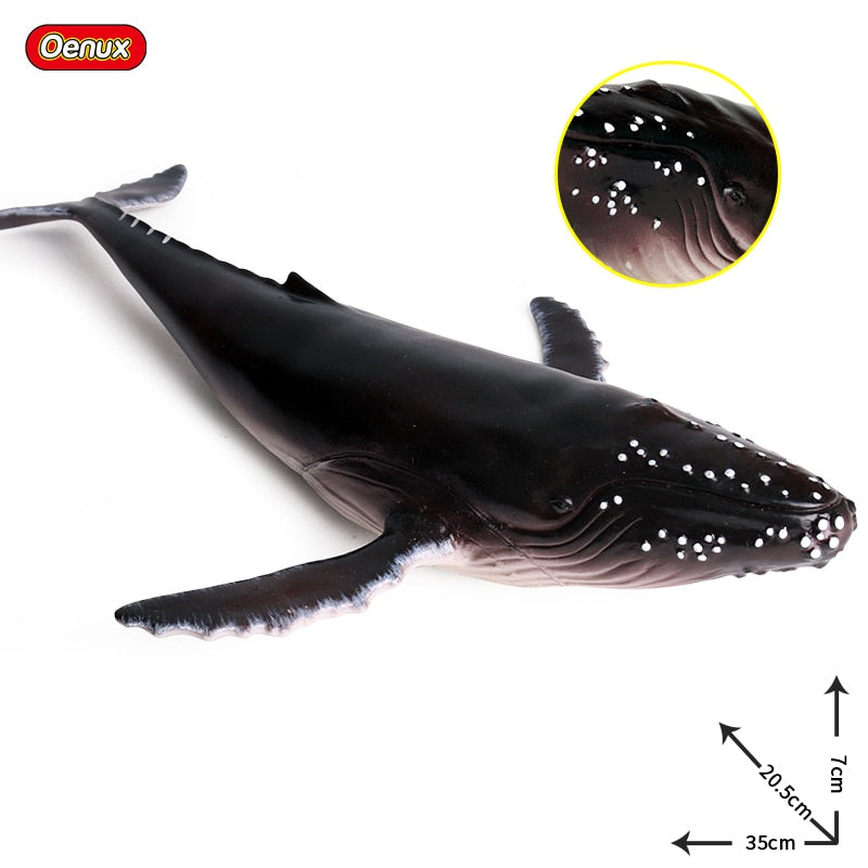 Oenux Large Size Sea Life Animals Weicher Weißer Hai Big Shark Actionfiguren Modell Lebensechtes Lernspielzeug Für Kinder Geschenk