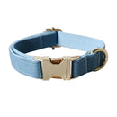 Collar de perro con lazo grabado gratis labrador bull bowknot pet collar correas ajustables hebilla accesorios bulldog francés Cowboy 01