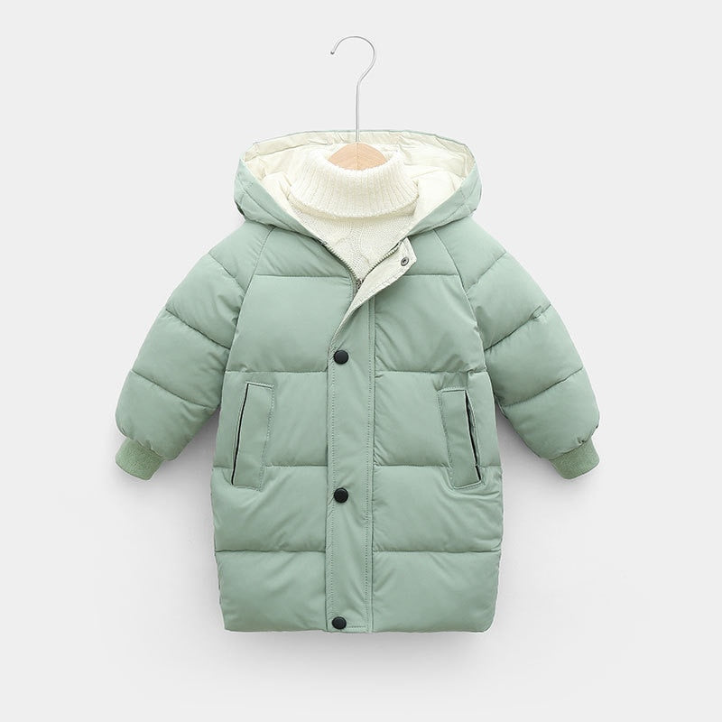 OLEKID 2023 Autumn Winter Children Boys Jacket Hooded Down Cotton Thick Warm Girls Parka 1-10 Years Kids Baby Outerwear Coat