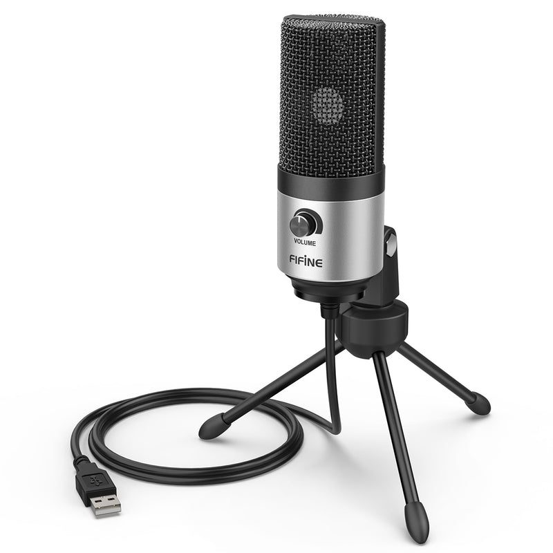 Micrófono de grabación de condensador USB de Metal Fifine para ordenador portátil, Windows, estudio cardioide, grabación de voz, Video-K669