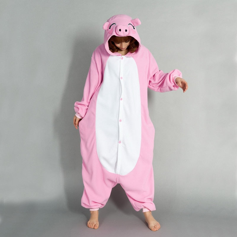 Sanderala Unisex Animal Adult White Chicken Onesies Pyjama Sete Pyjama Cosplsy Costumes Cute Cozy Sleepwear Man &amp; Women Homewear