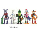 5Pcs/Set Anime Figure Five Night At Freddy Detachable Joint Fnaf Cute Bonnie Bear Rabbit Foxy Action Figure Pvc Model Freddy Toy