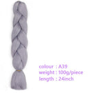 Black Star Hair Ombre Jumbo Braiding Hair Extensions 24 Inch Twist Braids Synthetic Hair Fiber for Twist Braiding for Women