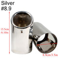 2 unids/set de cubiertas de tubos de escape de coche de acero inoxidable cromado para Audi A1 A3 A4 TT 2009-2015/VW Volkswagen PASSAT