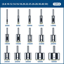 CMCP 10/15/18/28pcs Diamond Coated Drill Bit Set Tile Marble Glass Ceramic Hole Saw Drilling Bits For Power Tools 3mm-60mm