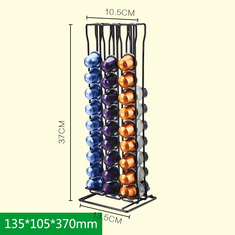 Practical Coffee Capsule Holder Tower Stand For 60/40 Nespresso Capsules Storage soporte capsulas nespresso Coffee Pod Holder