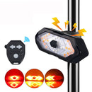 Smart Bike Rücklicht Drahtlose Fernbedienung Warnlampe USB Wiederaufladbares Blinker-Rücklicht mit Hupenfunktion