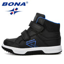 BONA New Designer Autumn Winter Kids Shoes Classic Children Boots Girls Snow boots PU Leather Boots Flats Sneakers Trendy