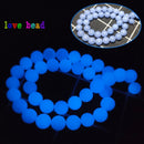 6/8/10mm Natural Stone Luminous Glowing In The Dark Round Beads for Jewelry Making DIY Bracelet Accessories 15inch Mineral Beads