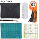 5Pcs Sewing Cutting Tool 45mm Rotary Cutter Carving Knife Patchwork Ruler Cutting Mat for Fabric Leather Cloth Quilting Supplies