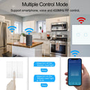 Interruptor táctil de pared Wifi UE No requiere cable neutro interruptor de luz inteligente 1 2 3 Gang 220V Tuya Smart Home compatible con Alexa Google Home