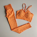 2 Piece Workout Clothes For Women Seamless Leggings Sports Bra Woman Running Sports Wear Gym Clothing Athletic Yoga Set