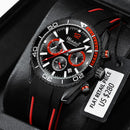 WISHDOIT 2021 New Fashion Diving Watch Men&#39;s Blue Top Brand Luxury Stainless Steel Waterproof Leisure Sports Quartz Men&#39;s Watch