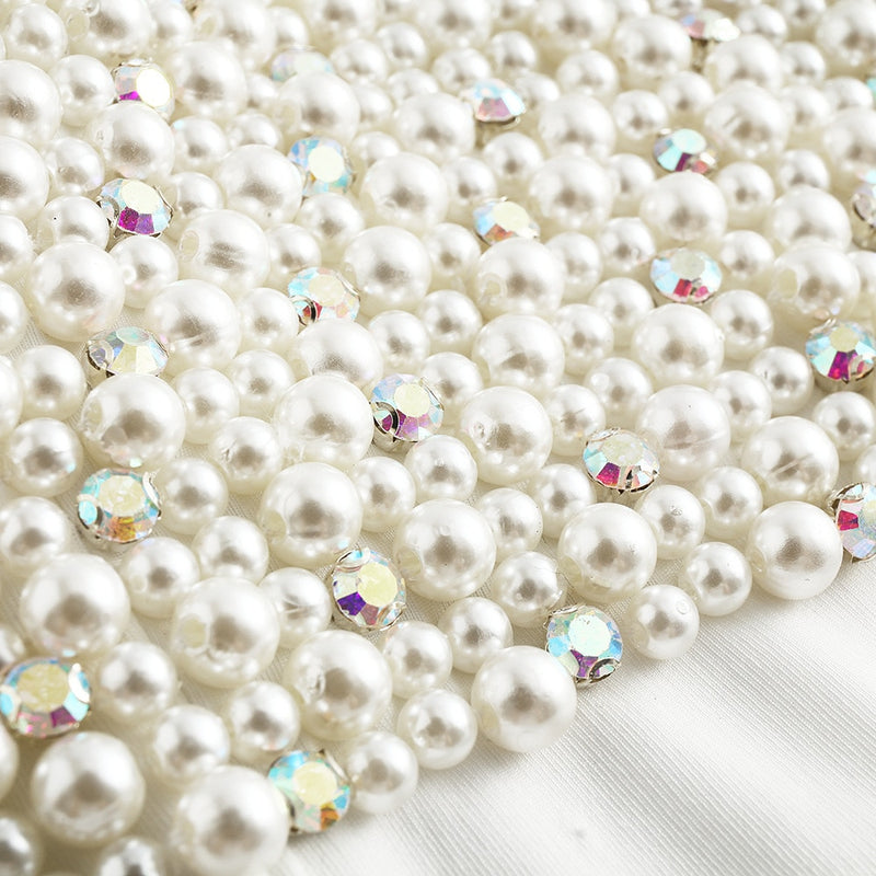 Frauen Korsett mit Strass Perlen Bustier Crop Top BH Club Party Glitter Cropped Top Damenbekleidung