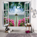 3D Printed Brick Stone Wall Tapestry Hanging Mandala Boho Psychedelic Hippie Tapestry Home Decoration Towel