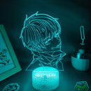 Anime Jujutsu Kaisen figura Inumaki Toge 3D LED Lava lámparas RGB luces de noche decoración de mesa de dormitorio cumpleaños Manga regalos para amigos