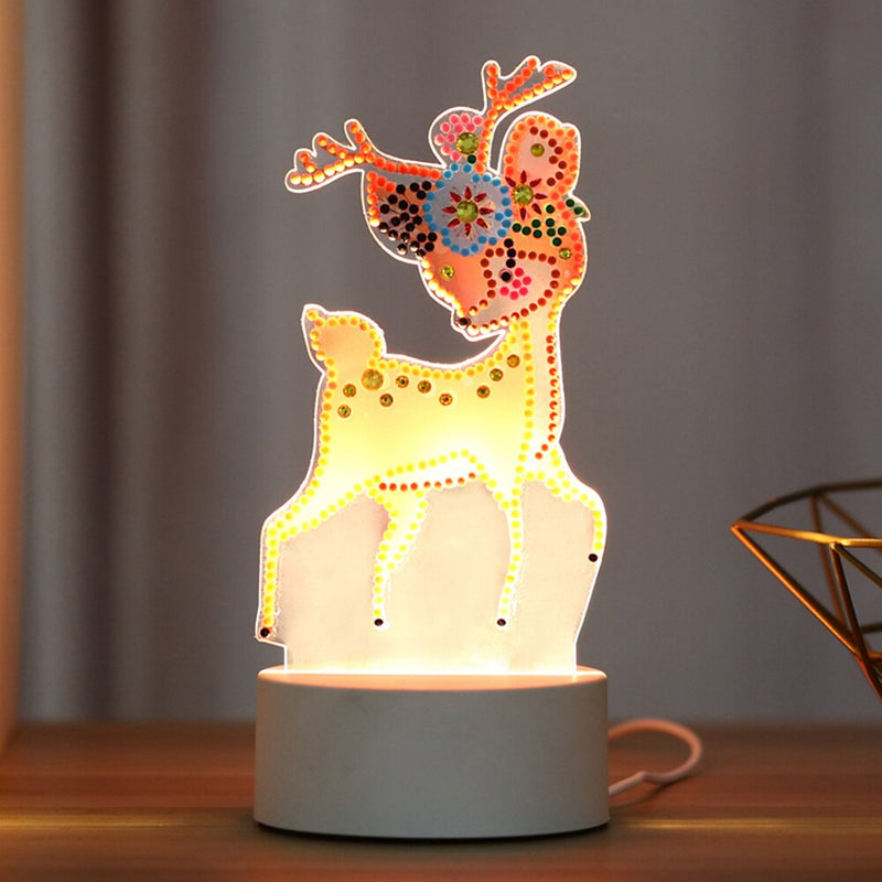 Neue Lampe DIY LED Diamant Malerei Nachtlicht Schmetterling Kreuzstich Spezielle Form Diamant Stickerei Home Hochzeitsdekoration