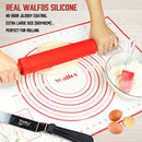 Almohadilla de silicona antiadherente Ex-Large WALFOS para horno, alfombrilla de repostería para hornear, alfombrilla para masa rodante, herramientas de confitería para pasteles y Fondant