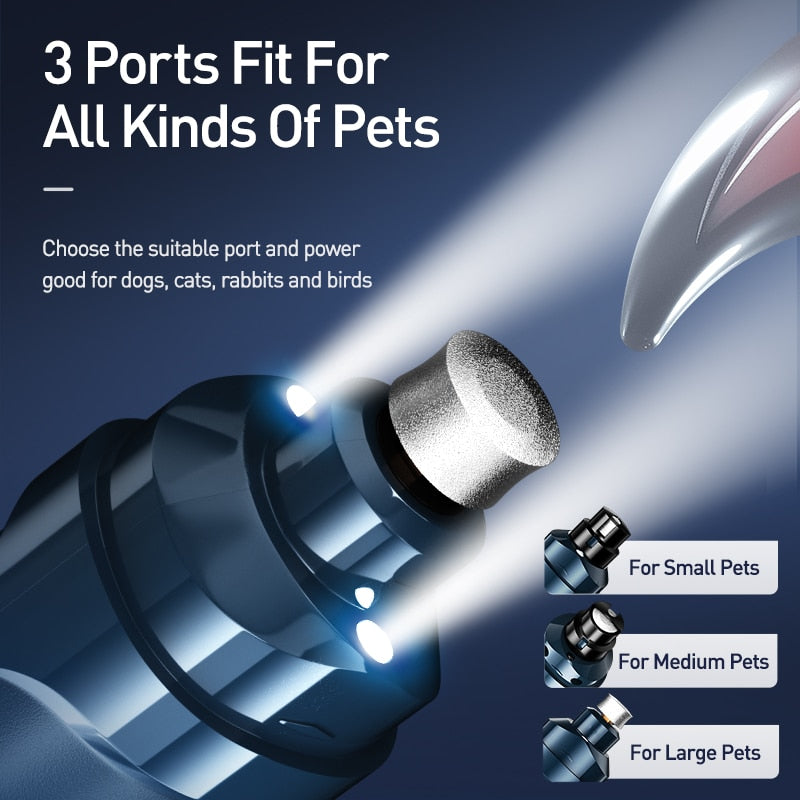 ROJECO N30 Elektrische Hundenagelknipser für Hundekrallenschleifer Wiederaufladbare Haustierpflegeknipser für Tierkatzenkrallenschneider Zubehör