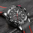 Relojes para hombre 2022 LIGE, marca superior, reloj resistente al agua, correa de silicona para hombre, reloj deportivo de cuarzo para hombre, reloj de pulsera cronógrafo con esfera grande