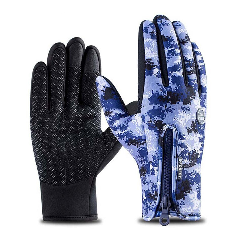 Winter Cycling Gloves Bicycle Warm Touchscreen Full Finger Gloves Waterproof Outdoor Bike Skiing Motorcycle Riding