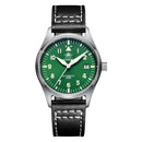 Diver Mechanical Dive Watch For Men Leather Sapphire Crystal Business Men&