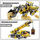SEMBO City Engineering Bulldozer Crane Car Truck Excavator Roller Building Blocks Construction Bricks Toy for Children