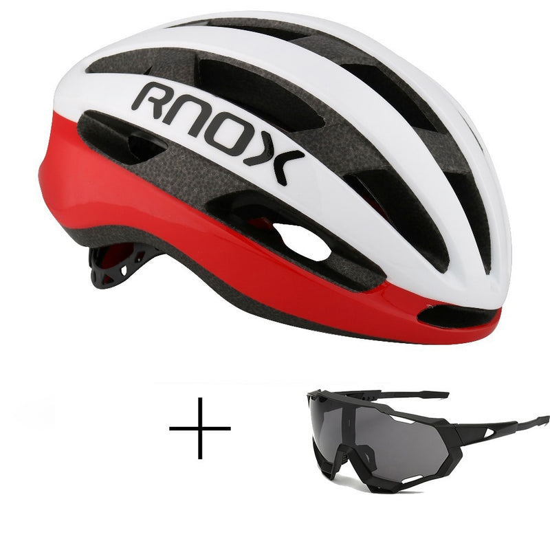 Rnox Aero Fahrradsicherheit Ultraleichter Rennradhelm Rot MTB Radfahren Stadthelm Outdoor Bergsport Cap Casco Ciclismo