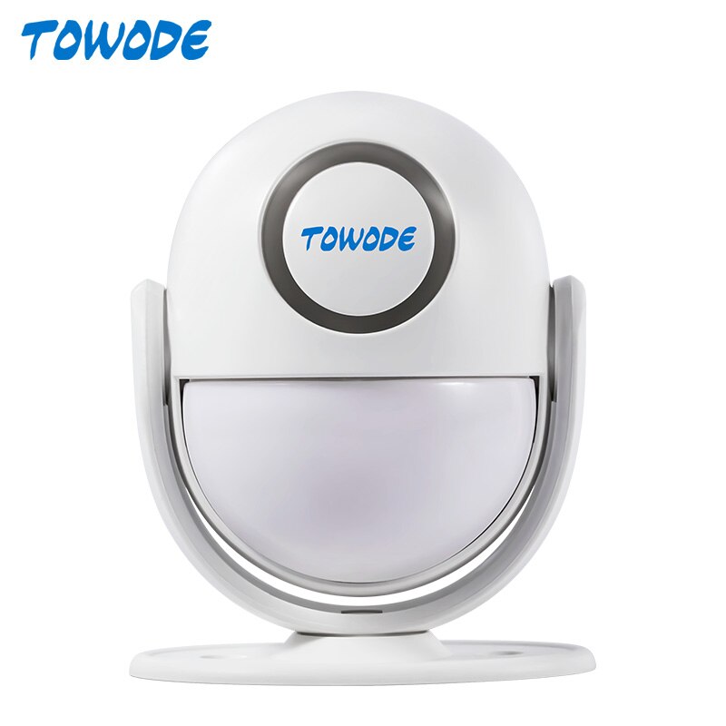 TOWODE Wireless PIR Motion Alarm Detector 120dB Loud Home Security Doorbell Sensor Remote Controller Arm Disarm Alarm Kit