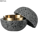 Creative Moon Aschenbecher Kunstzement Metall Haushalt Große Kapazität Tragbares Auto Anti-Asche Aschenbecher Heimdekoration Geschenk für Freund