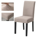 1/2/4/6pcs Dining Chair Cover Jacquard Spandex Slipcover Protector Case Stretch for Kitchen Chair Seat Hotel Banquet Elastic